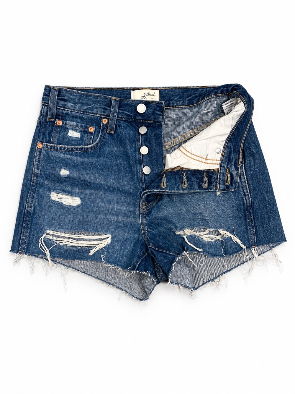 Universal Thread High Rise Distressed Cutoff Denim Shorts Size 2